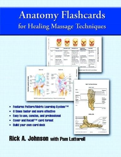 Tapa de Anatomy Flashcards for Healing Massage Techniques