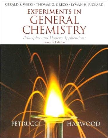 Tapa de Experiments in General Chemistry