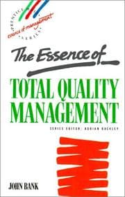 Tapa de Essence of Total Quality Management, The
