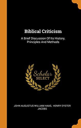 Tapa de Biblical Criticism