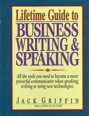 Tapa de Lifetime guide to business writing & speaking