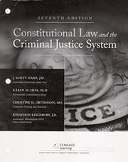 Tapa de Constitutional Law and the Criminal Justice System, Loose-Leaf Version