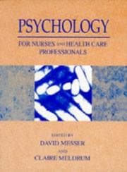 Tapa de Psychology for nurses and health care professionals