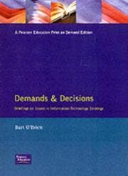 Tapa de Demands & decisions