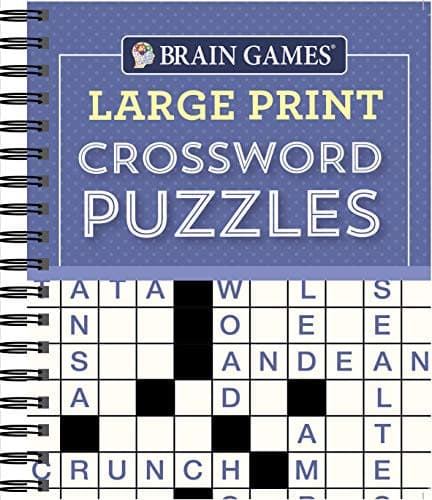 Tapa de Brain Games - Large Print Crossword Puzzles