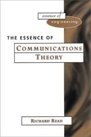 Tapa de The Essence of Communications Theory (Essence of Engineering)