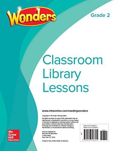 Tapa de Wonders Classroom Library Lessons, Grade 2
