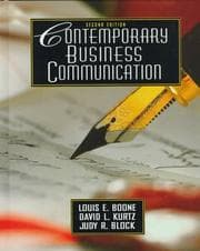 Tapa de Contemporary business communication