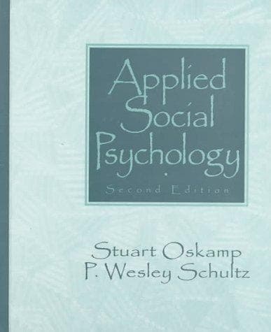 Tapa de Applied social psychology