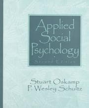 Tapa de Applied social psychology