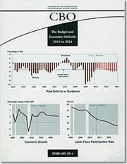Tapa de The Budget and Economic Outlook, 2014 to 2024