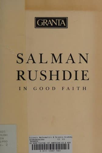 Tapa de In Good Faith