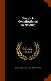 Tapa de Complete Constitutional Decisions;