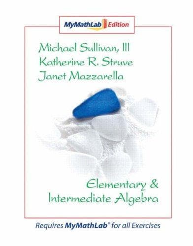 Tapa de Elementary & Intermediate Algebra MyMathLab Edition