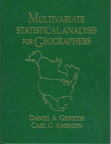Tapa de Multivariate statistical analysis for geographers