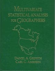 Tapa de Multivariate statistical analysis for geographers