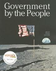 Tapa de Government by the People, Texas Brief Edition (7th Edition) (Government by the People)