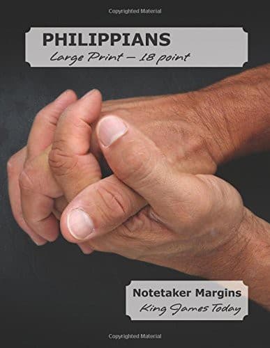 Tapa de PHILIPPIANS Large Print - 18 Point