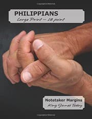 Tapa de PHILIPPIANS Large Print - 18 Point