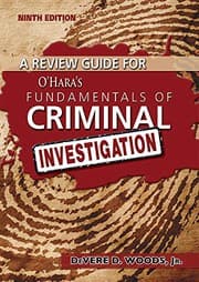 Tapa de A Review Guide for Fundamentals of Criminal Investigation