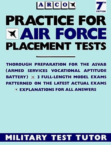 Tapa de Practice for Air Force Placement Exams (Practice for Air Force Placement Tests, 7th ed)