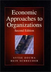 Tapa de Economic approaches to organizations