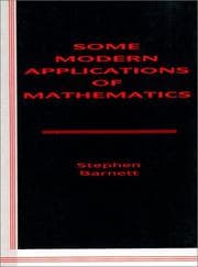 Tapa de Some modern applications of mathematics