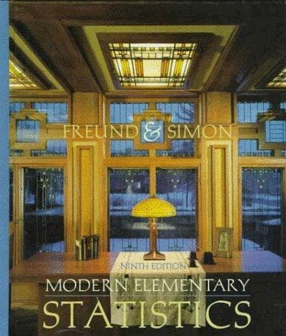 Tapa de Modern elementary statistics