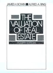 Tapa de The valuation of real estate