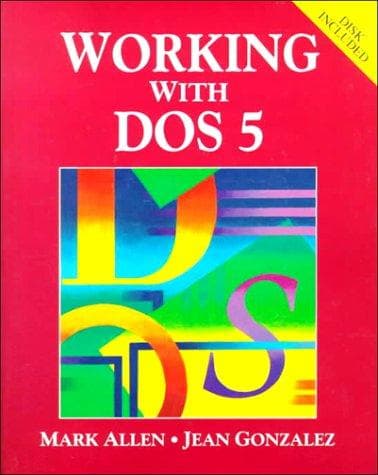 Tapa de Working with DOS 5.0