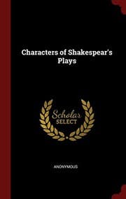 Tapa de Characters of Shakespear's Plays