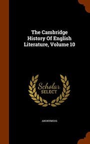 Tapa de The Cambridge History Of English Literature, Volume 10