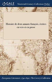Tapa de Histoire de deux amants françois, écrites en vers et en prose