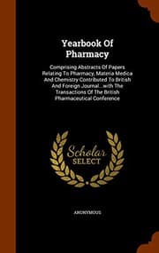 Tapa de Yearbook Of Pharmacy