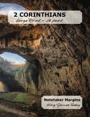 Tapa de 2 CORINTHIANS Large Print - 18 point