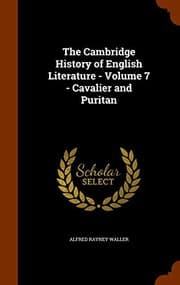 Tapa de The Cambridge History of English Literature - Volume 7 - Cavalier and Puritan