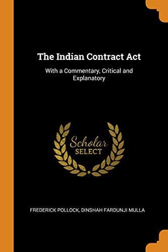 Tapa de The Indian Contract Act