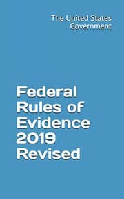 Tapa de Federal Rules of Evidence 2019 Revised
