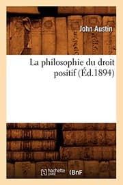 Tapa de La philosophie du droit positif