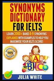 Tapa de SYNONYMS DICTIONARY FOR IELTS