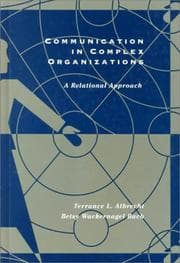 Tapa de Communication in complex organizations