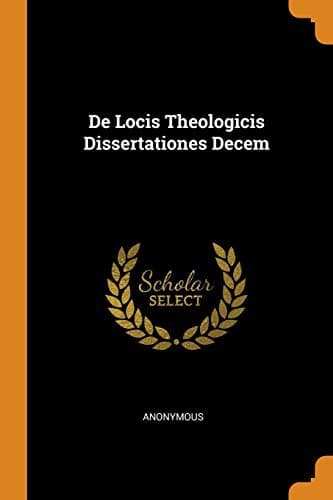 Tapa de de Locis Theologicis Dissertationes Decem
