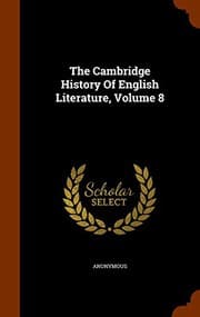 Tapa de The Cambridge History Of English Literature, Volume 8