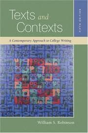 Tapa de Texts and contexts