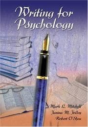 Tapa de Writing for psychology