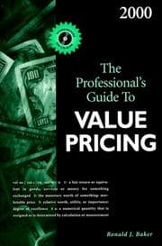Tapa de The Professional's Guide to Value Pricing 2000