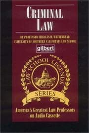 Tapa de Criminal Law