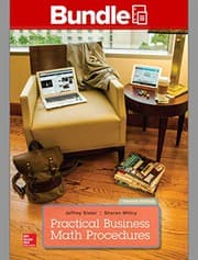 Tapa de GEN COMBO LL PRACTICAL BUSINESS MATH PROCEDURES W/HANDBOOK; CONNECT ACCESS CARD