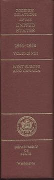 Tapa de Foreign Relations of the United States, 1961-1963, Volume XIII
