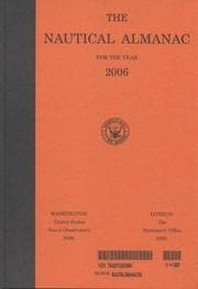 Tapa de Nautical Almanac for the Year 2006